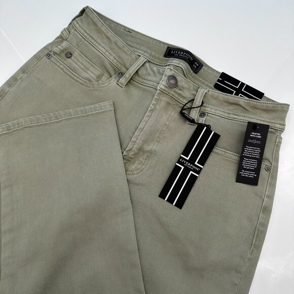 Liverpool LA Mens Regent Relaxed Straight Color Denim Jean Size W30 x L34, Stone - Picture 1 of 13